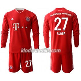 FC Bayern München David Alaba 27 Barn Hjemmedraktsett 2020-2021 Langermet (+ Korte bukser)